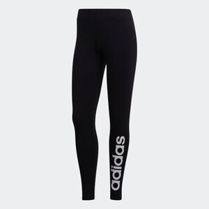 Adidas Black Leggings with White Branding
